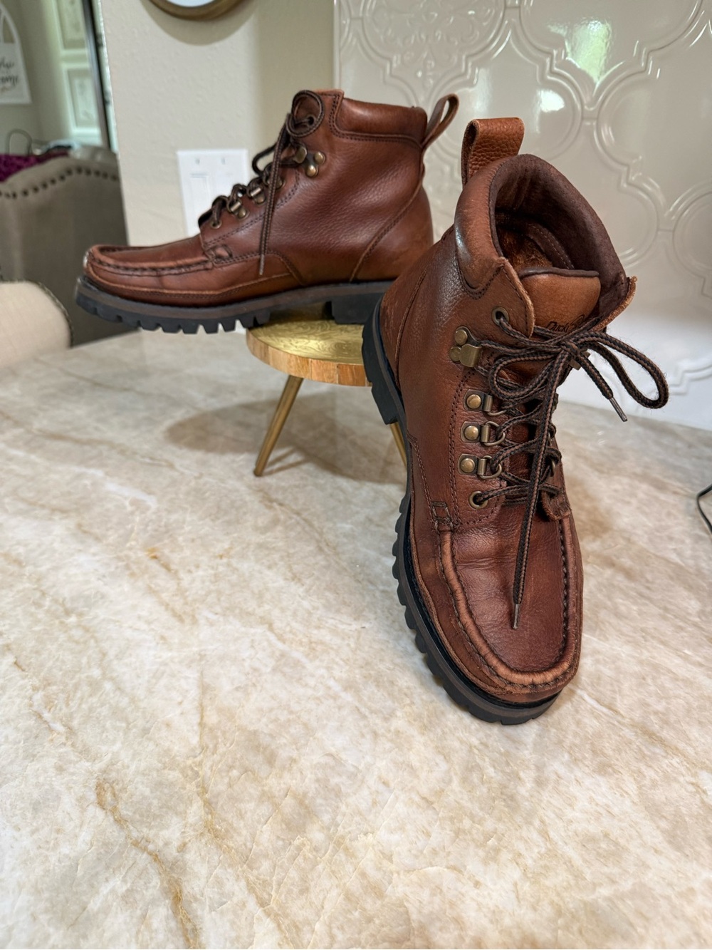 Duck Head Men's Brown Leather Chukka Boots Size 8